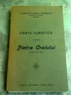 HARTA TURISTICA A MASIVULUI PIATRA CRAIULUI,  Zarnesti – Bran – Rucar