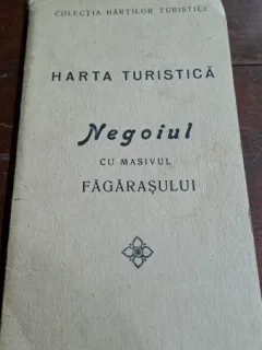 Harta turistica Negoiul cu masivul Fagarasului