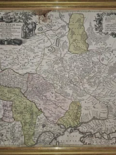 Harta Ucrainei, Moldovei si Basarabiei (1740)