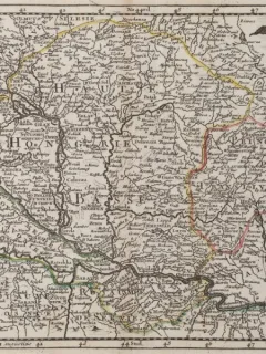 Harta veche, Regatul Ungariei, 1743