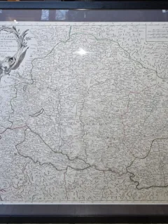 Harta veche, Regatul Ungariei, gravura  1751