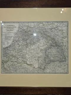 Harta veche, Ungaria, Transilvania, Croatia, Galizia si Bucovina, 1897