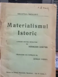 Hermann Gorter - Materialismul Istoric