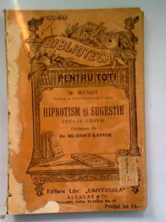 HIPNOTISM SI SUGESTIE - W. WUNDT