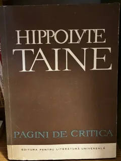 Hippolyte Taine - Pagini de critica