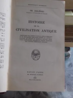 HISTOIRE DE LA CIVILISATION ANTIQUE - TH. ZIELINSKI  (ISTORIA CIVILIZATIE ANTICE)