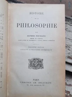 Histoire de la philosophie - Alfred Fouiller  editia 13