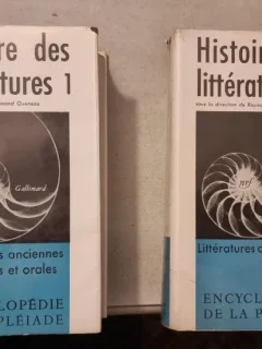 Histoire des litteratures (2 volume), cu semnatura ex libris Ion Marin Sadoveanu