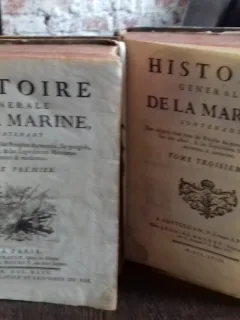 HISTOIRE GENERALE DE LA MARINE - 2 VOLUME   (ISTORIA GENERALA A MARINEI)