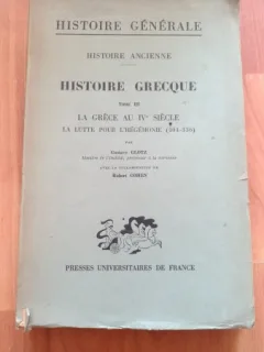 HISTOIRE GREQUE-GUSTAVE GLOTZ- ROBERT COHEN