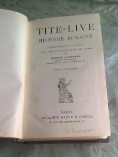HISTOIRE ROMAINE  - TITE LIVE  VOL.III  (CARTE IN LIMBA FRANCEZA)
