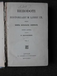 HISTORIARUM  LIBRI IX - HERODOTI  VOL.I (CARTE IN LIMBA GREACA VECHE)