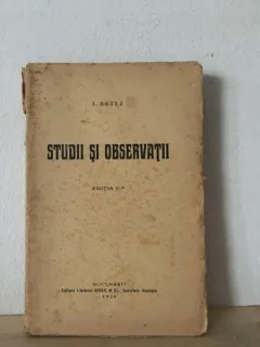 I. Botez - Studii si Observatii