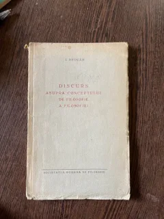 I. Brucar Discurs asupra conceptului de filosofie a filosofiei