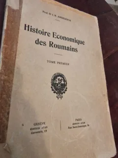 I. N. Anghelescu - Histoire Economique des Roumains Vol. I