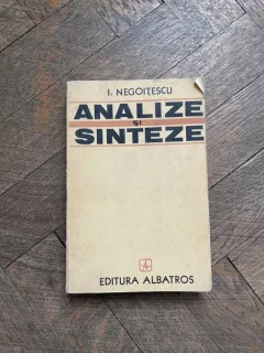I. Negoitescu - Analize si sinteze