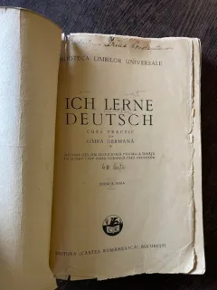 Ich Lerne Deusch Curs practic de limba germana (1940)