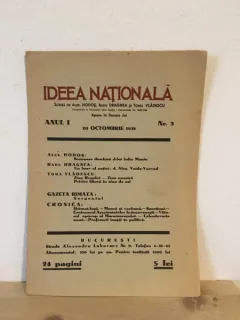 Ideea Nationala - Anul I, Nr. 3, 20 Octombrie 1938