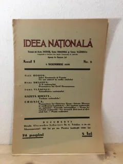 Ideea Nationala - Anul I, Nr. 5, 3 Noiembrie 1938