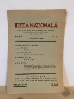 Ideea Nationala - Anul I, Nr. 7, 17 Noiembrie 1938