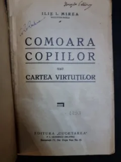 Ilie I. Mirea - Comoara Copiilor sau Cartea Virtutilor