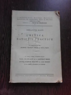 IMMANUEL KANT - CRITICA RATIUNII PRACTICE