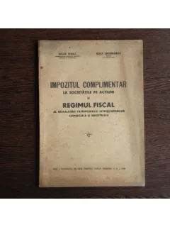 Impozitul complementar la societatile pe actiuni , Iuliu Deac , Rolf Leonhardt