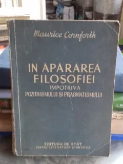 IN APARAREA FILOSOFIEI - MAURICE CORNFORTH