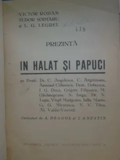 IN HALAT SI IN PAPUCI , VICTOR RODAN TUDOR SOIMARU