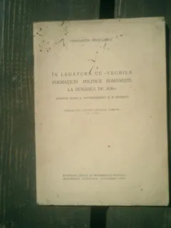 In legatura cu vechile formatiuni politice romanesti la Dunarea de jos - Constantin Necsulescu