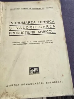 Indrumarea tehnica si valorificarea productiei agricole