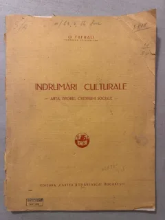 Indrumari culturale. Arta, istorie, chestiuni sociale - O. Tafrali