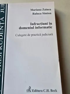 Infractiuni in domeniul informatic. Culegere de practica judiciara - Mariana Zainea. Raluca Simion