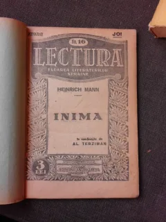 INIMA - HEINRICH MANN  DIN COLECTIA LECTURA  FLOAREA LITERATURILOR STRAINE NR.16