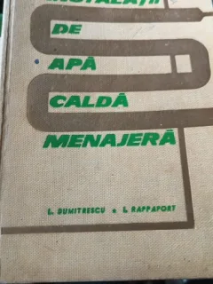 INSTALATII DE APA CALDA MENAJERA - C. DUMITRESCI