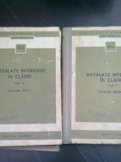 INSTALATII INTERIOARE IN CLADIRI  2 VOLUME  (COLECTIE STANDARDE)