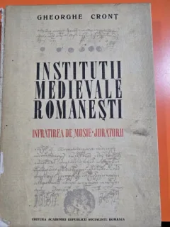 Instituții Medievale Românești. Înfrățirea de Moșie, Jurătorii - Gheorghe Cronț (cu dedicație)