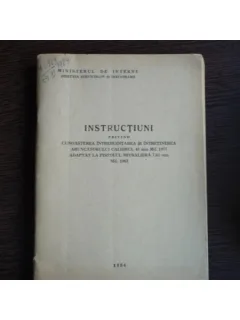 INSTRUCTIUNI - MINISTERUL DE INTERNE