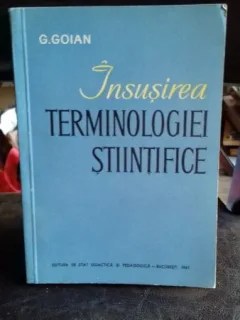 INSUSIREA TERMINOLOGIEI STIIINTIFICE - G. GOIAN