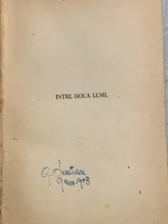 Intre doua lumi - Mihai Ralea - din biblioteca lui Geo Dumitrescu