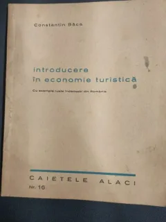 Introducere in economie turistica - Constantin Baca