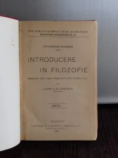 INTRODUCERE IN FILOZOFIE - FRIEDERICH PAULSEN
