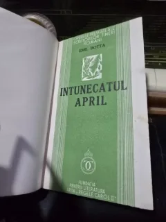 Intunecatul April - Emil Botta, din biblioteca Dan Grigorescu
