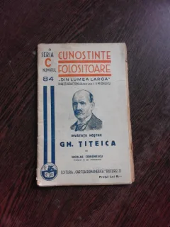 INVATATII NOSTRI, GH. TITEICA - NICOLAE CIORANESCU