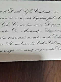 Invitatie la logodna, perioada interbelica