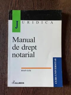 Ioan Les Manual de drept notarial