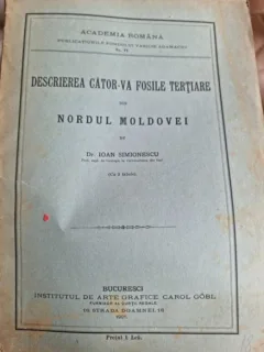 Ioan Simionescu - Descrierea cator-va fosile tertiare din Nordul Moldovei