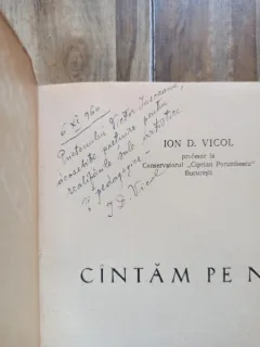 Ion D. Vicol - Cantam pe Note
