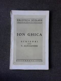 ION GHICA, SCRISORI CATRE V. ALECSANDRI