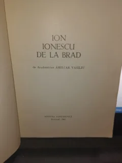 Ion Ionescu de la Brad - A.Vasiliu